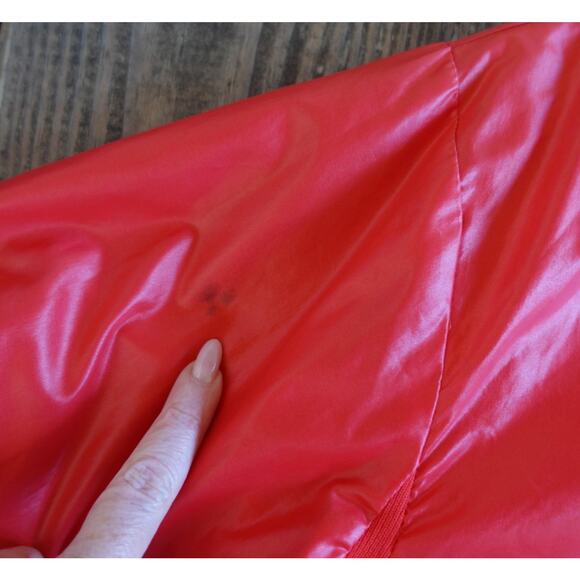 Vintage Izod Lacoste Jacket Mens XL Red Nylon Retro 80s Full Zip Windbreaker - Picture 9 of 13